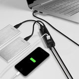 Axagon HUE-S2BP interface hub USB 3.2 Gen 1 (3.1 Gen 1) Type-A 5000 Mbit/s Sort
