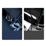 Baseus USB / USB Type C biloplader 65 W 5 A SCP Quick Charge 4.0+ Power Delivery 3.0 LCD skærm grå (CCKX-C0G)