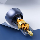 Baseus USB / USB Type C biloplader 65 W 5 A SCP Quick Charge 4.0+ Power Delivery 3.0 LCD skærm grå (CCKX-C0G)