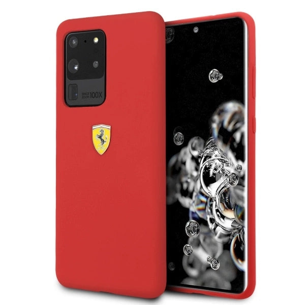 Ferrari Hardcase FESSIHCS69RE S20 Ultra G988 rød/rød silikone
