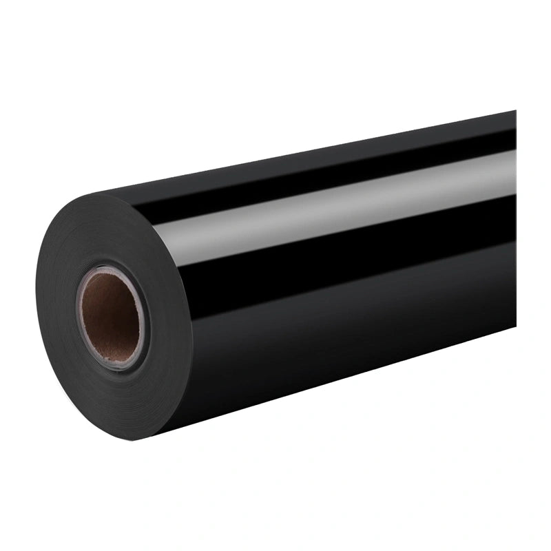 HTVRONT Glossy Self-Adhesive Film, 30.5 cm x 180 cm (black)
