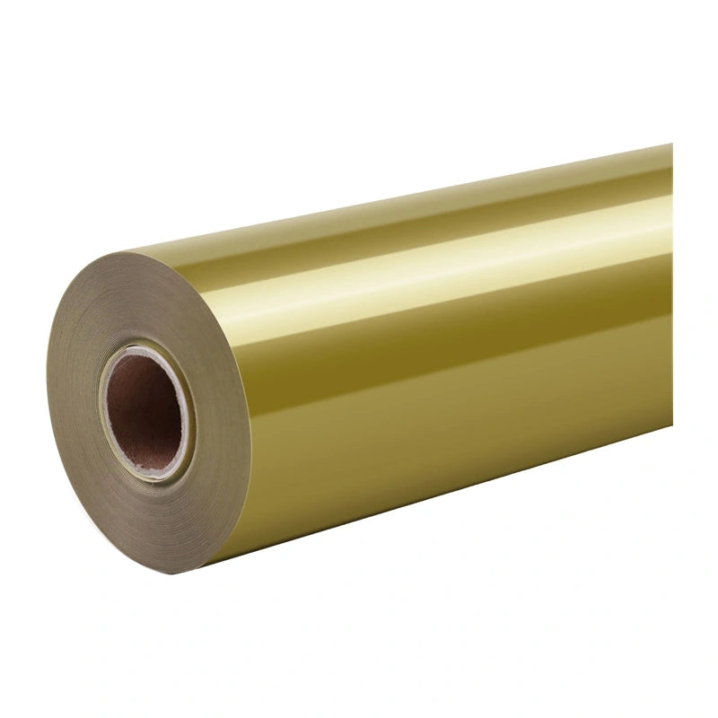 HTVRONT Glossy Self-Adhesive Film, 30.5 cm x 180 cm (gold)