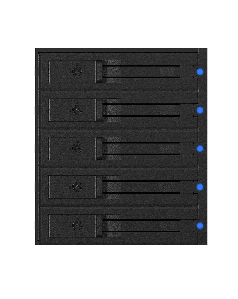 ICY BOX IB-575SSK-12G 8.89 cm (3.5") Backplane Black