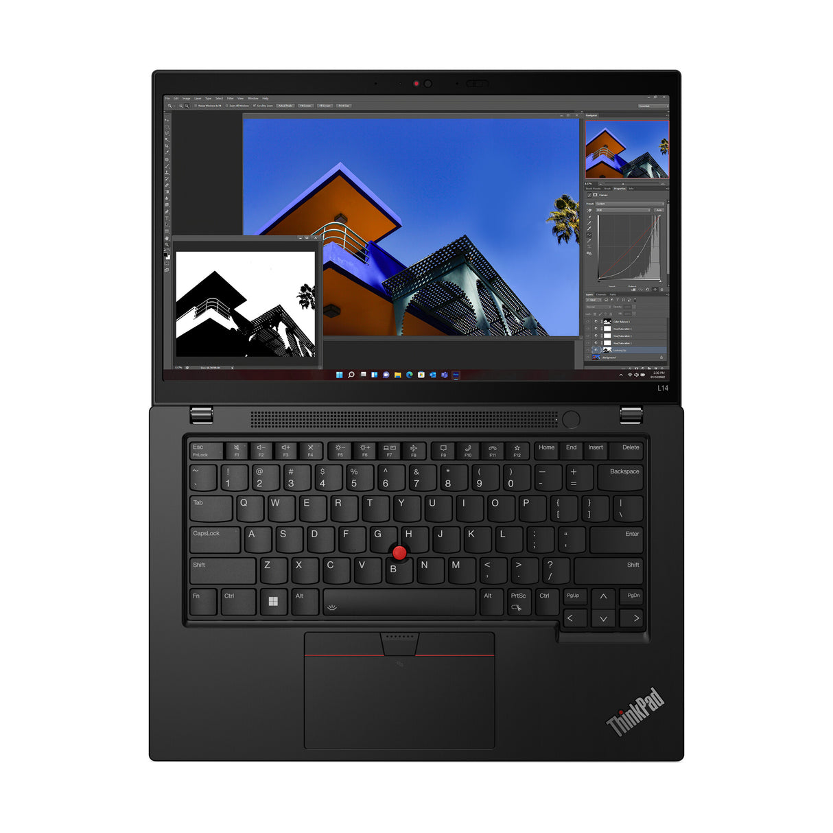 Lenovo ThinkPad L14 Gen 4 (Intel) Intel® Core™ i5 i5-1335U Laptop 35,6 cm (14") Fuld HD 16 GB DDR4-SDRAM 512 GB SSD Wi-Fi 6E (802.11ax) Windows 11 Pro Nordisk Sort