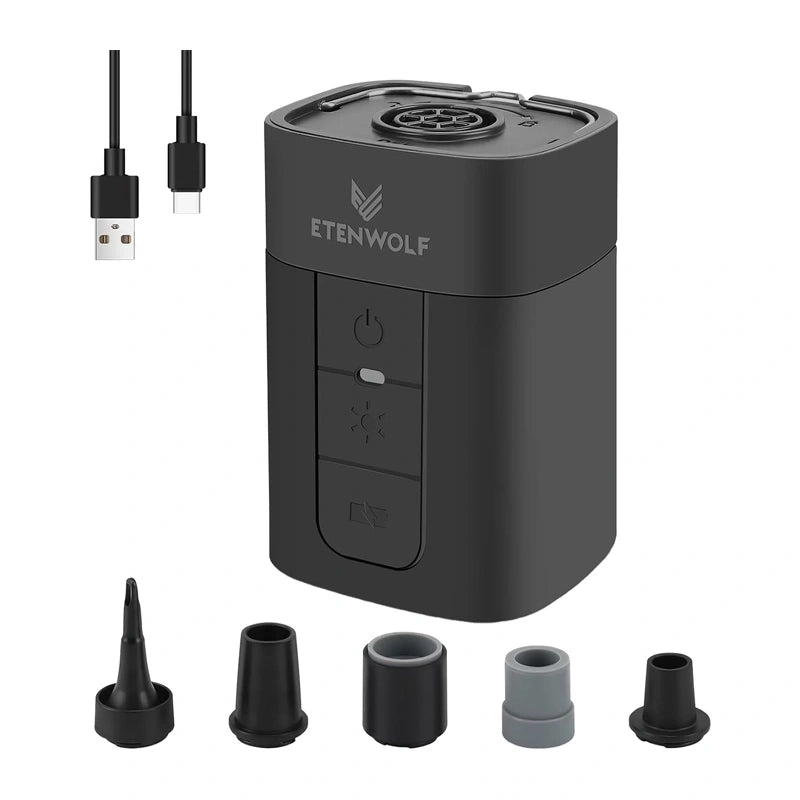 Etenwolf AIR 5 Pro 10400mAh Elektrisk Pump (Sort)