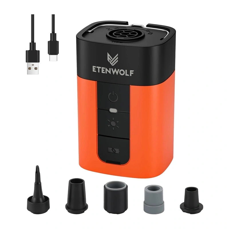 Etenwolf AIR 5 Pro 10400mAh elektrisk pumpe (Orange)