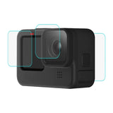 Puluz 9H skærmbeskytter af hærdet glas til GoPro HERO12/11/10 sort