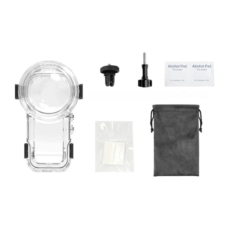 Puluz Waterproof Case (60 m) med Quick-Release Mount til Insta360 X5 (Transparent)
