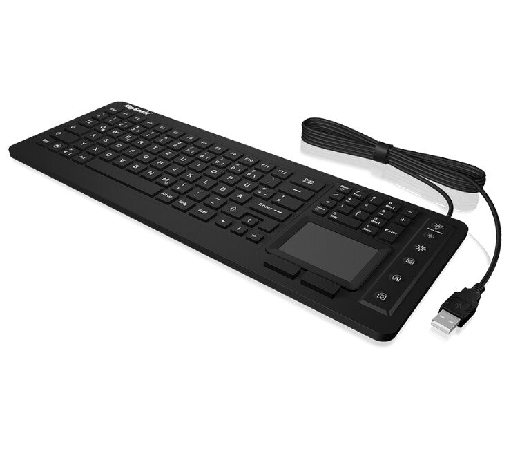 KeySonic KSK-6231 INEL (CH) keyboard Industrial USB QWERTZ Swiss Black