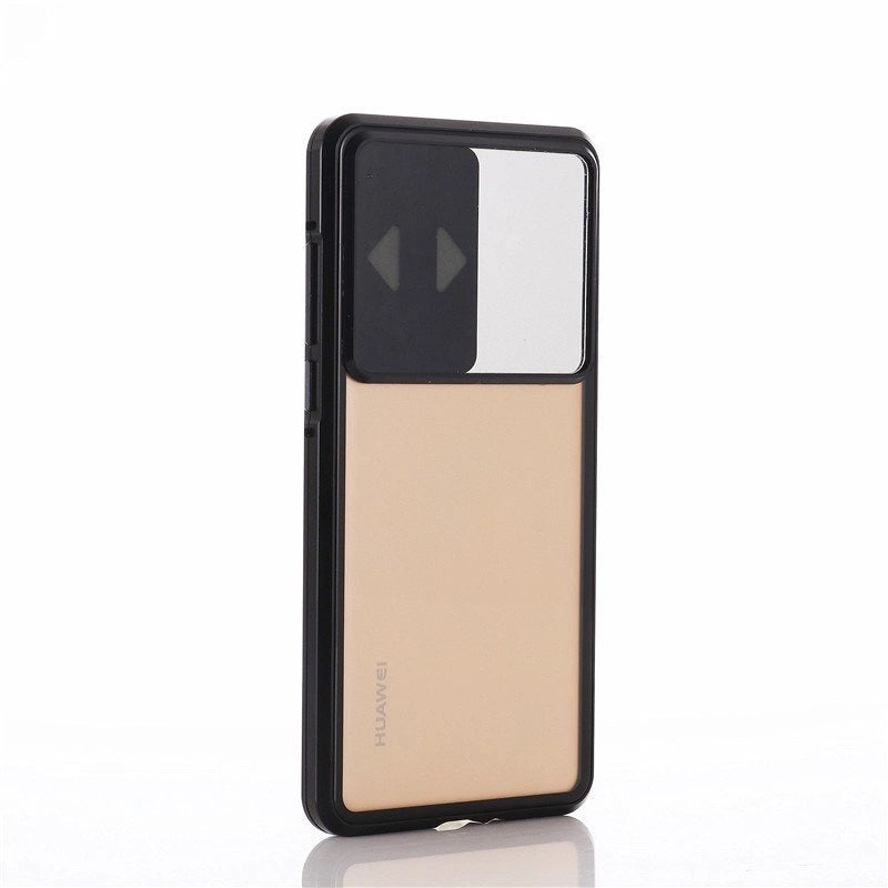 Wozinsky Magnetic Cam Slider Case Full Body Cover indbygget frontglaslinserotator til Huawei P40 sort