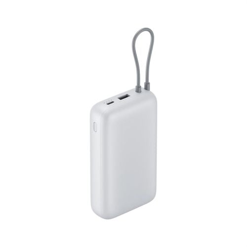 Xiaomi Power Bank 20000 mAh 22,5W med integreret Type-C-kabel Light Grey EU BHR9738GL