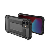 Hybrid Armor Case Tough Rugged Cover til iPhone 12 Pro Max sort