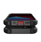 Hybrid Armor Case Tough Rugged Cover til iPhone 12 Pro Max sort