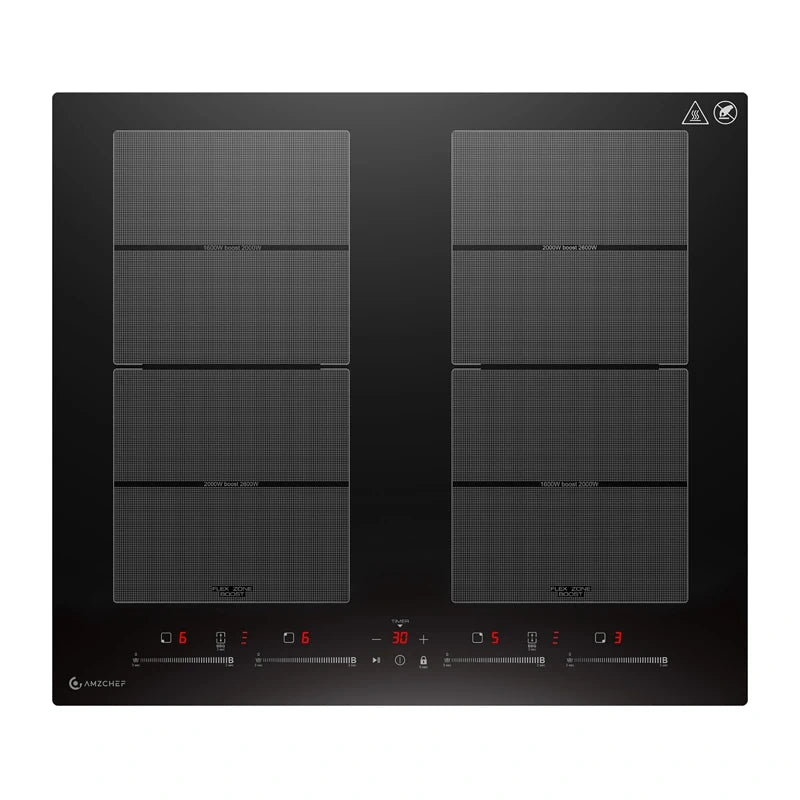 AMZCHEF CE-FS-I74S-FFDD10 Induktionskok, 4 zoner