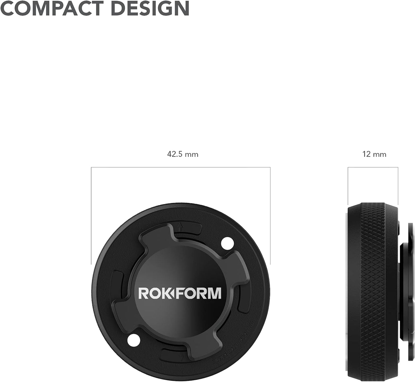 RokLock Car Dash Mount til udvalgte mobile enheder - sort