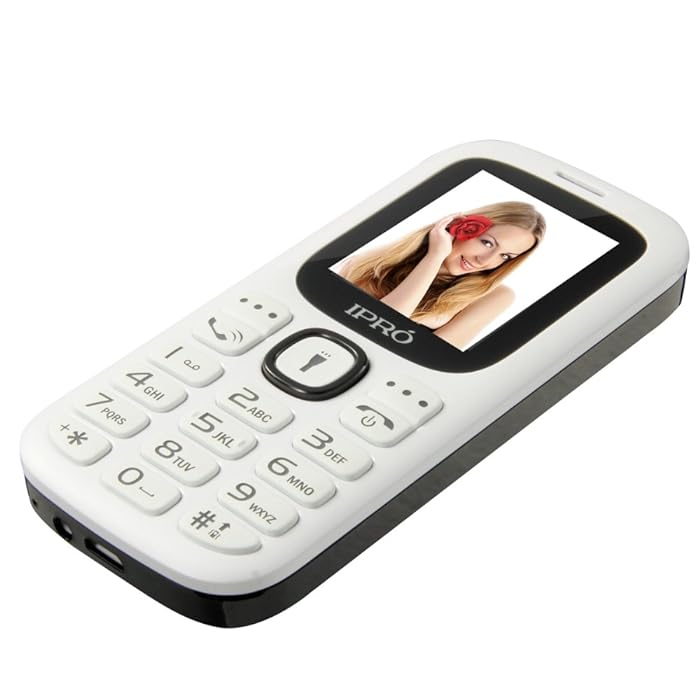 iPro I3185 2 2G mobiltelefon med knapper hvid-sort