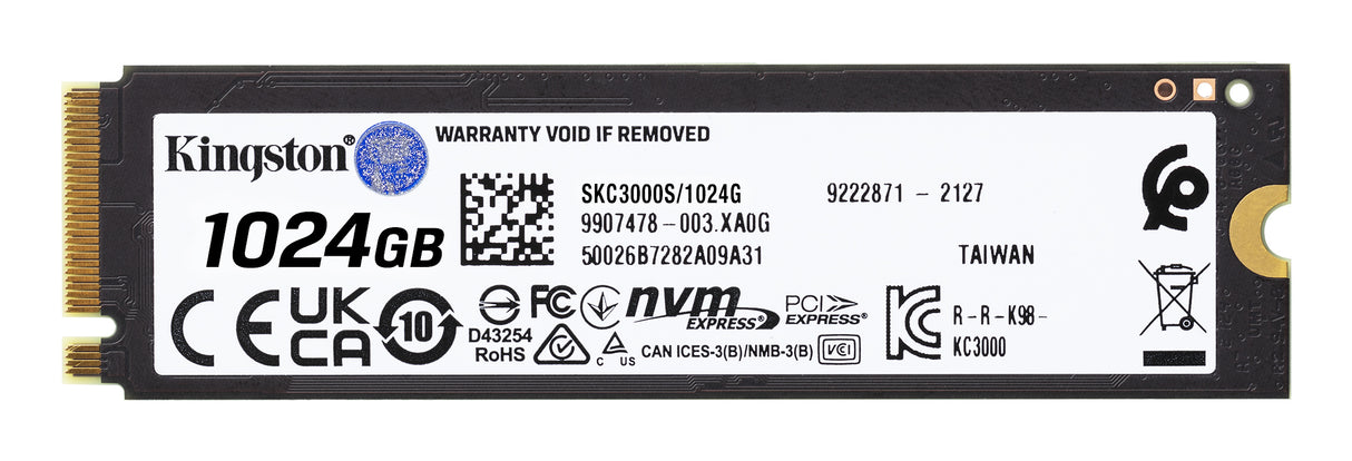 Kingston SSD KC3000 1024GB M.2 PCI Express 4.0 (NVMe)