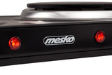 Mesko Home MS 6509 kogeplade Sort Bordplade Forseglet plade 2 zone(s)