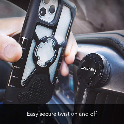 RokLock Car Dash Mount til udvalgte mobile enheder - sort