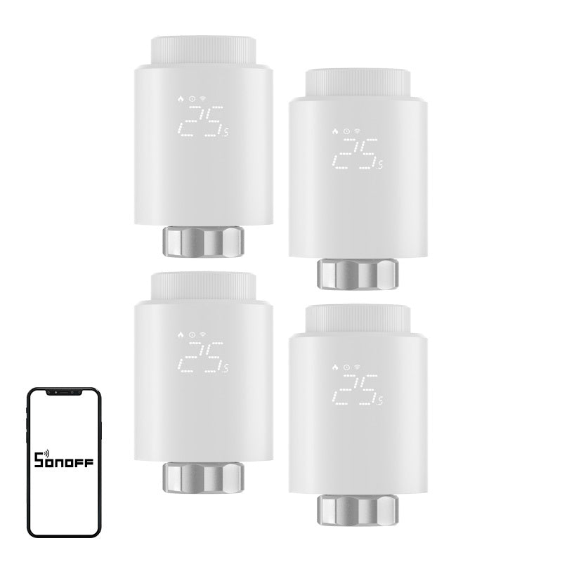 SONOFF ZigBee TRVZB termostathoved, 4-pakke
