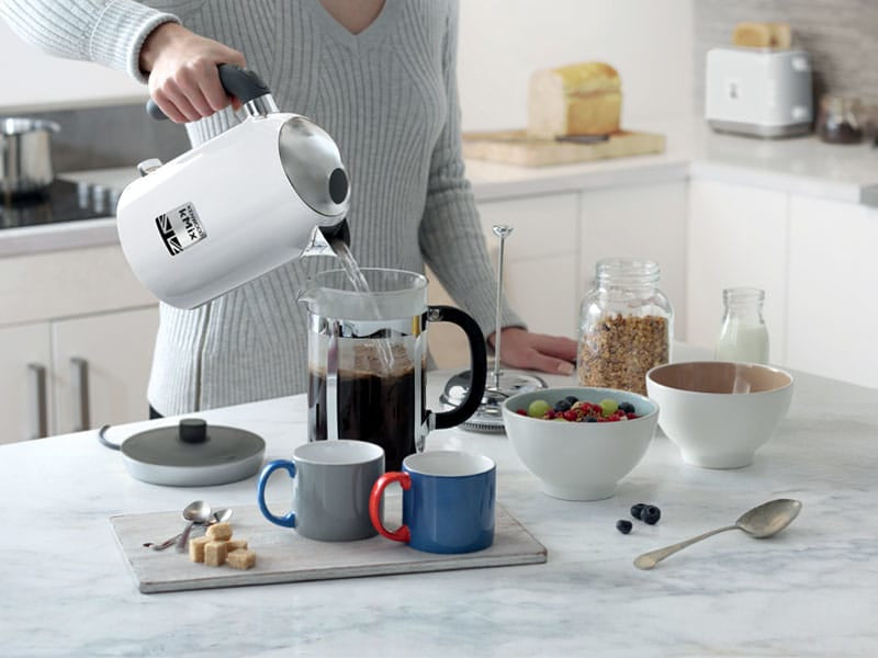 Kenwood ZJX650WH elkedel 1 L 2200 W Sølv, Hvid