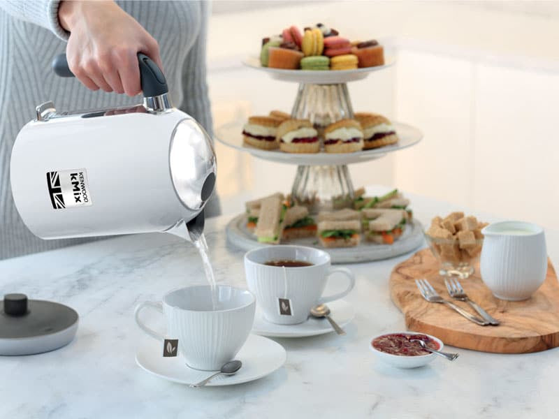 Kenwood ZJX650WH elkedel 1 L 2200 W Sølv, Hvid