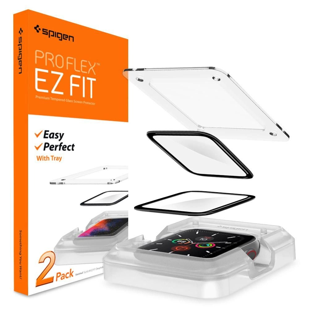 Spigen ProFlex EZ Fit Hybrid Glass til Apple Watch 4/5/6/SE (44mm)