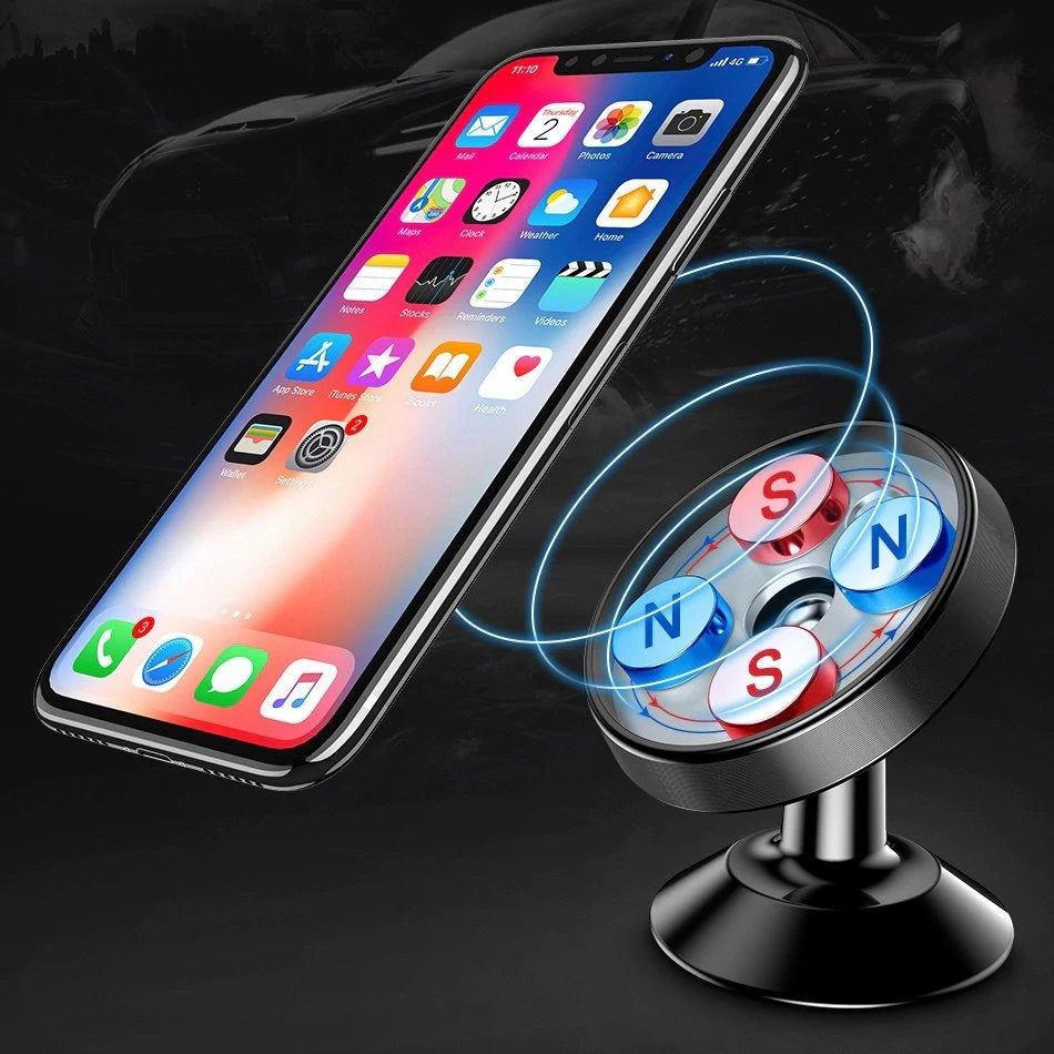 Wozinsky Magnetic Car Dashboard 360 Selvklæbende sort (WMH-05)