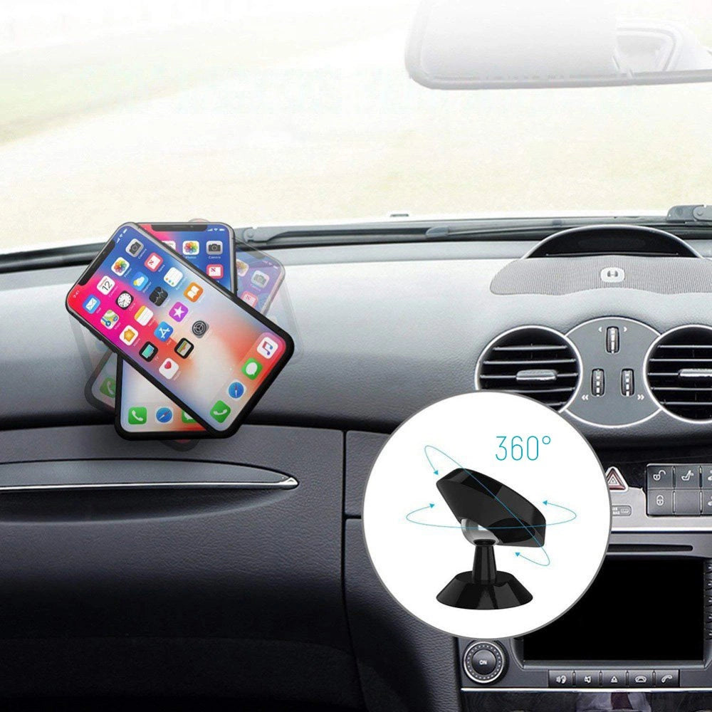 Wozinsky Magnetic Car Dashboard 360 Selvklæbende sort (WMH-05)