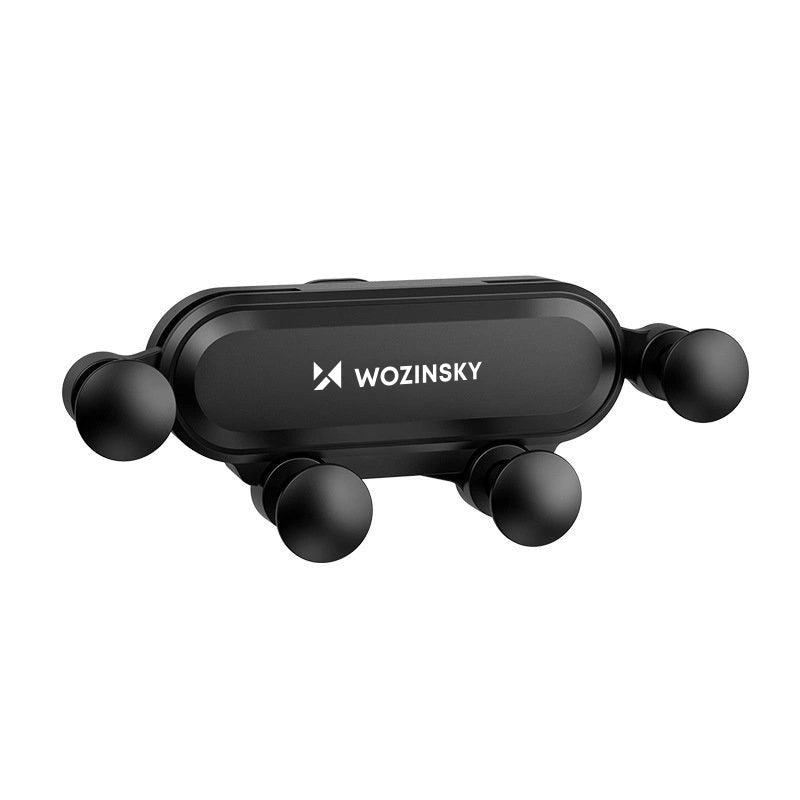 Wozinsky biltelefonholder gravitation til ventilationsgrill sort (WCH-05)