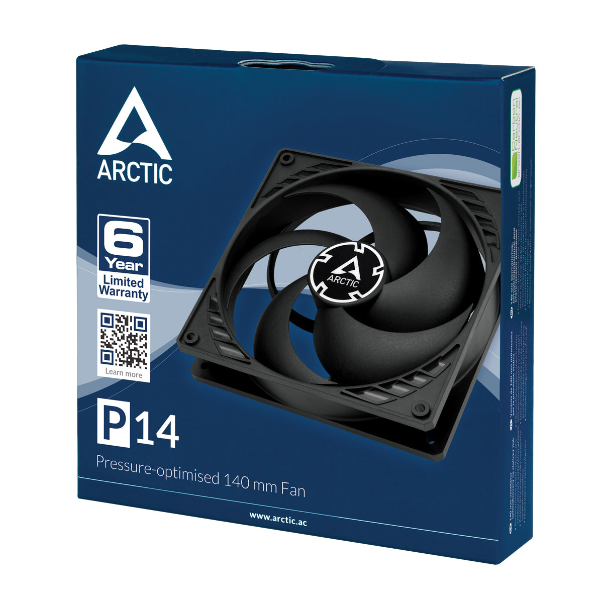ARCTIC P14 Computerkabinet Ventilator 14 cm Sort