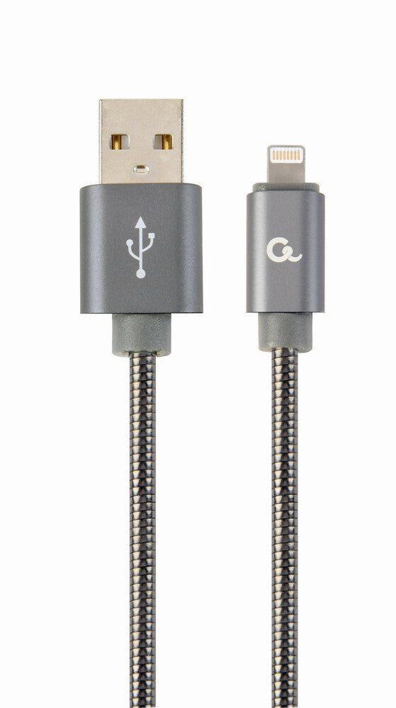 Cablexpert CC-USB2S-AMLM-2M-BG Lightning kabel Grå