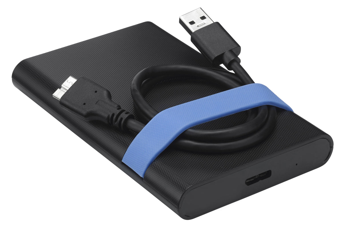 Verbatim Store'N'Go Enclosure Kit HDD/SSD kabinet Sort, Blå 2.5"