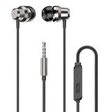 Dudao in-ear headphones headset med fjernbetjening og mikrofon 3,5 mm mini jack silver (X10 Pro silver)