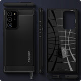 Spigen Rugged Armor Case til Samsung Galaxy Note 20 Ultra - Matte Black