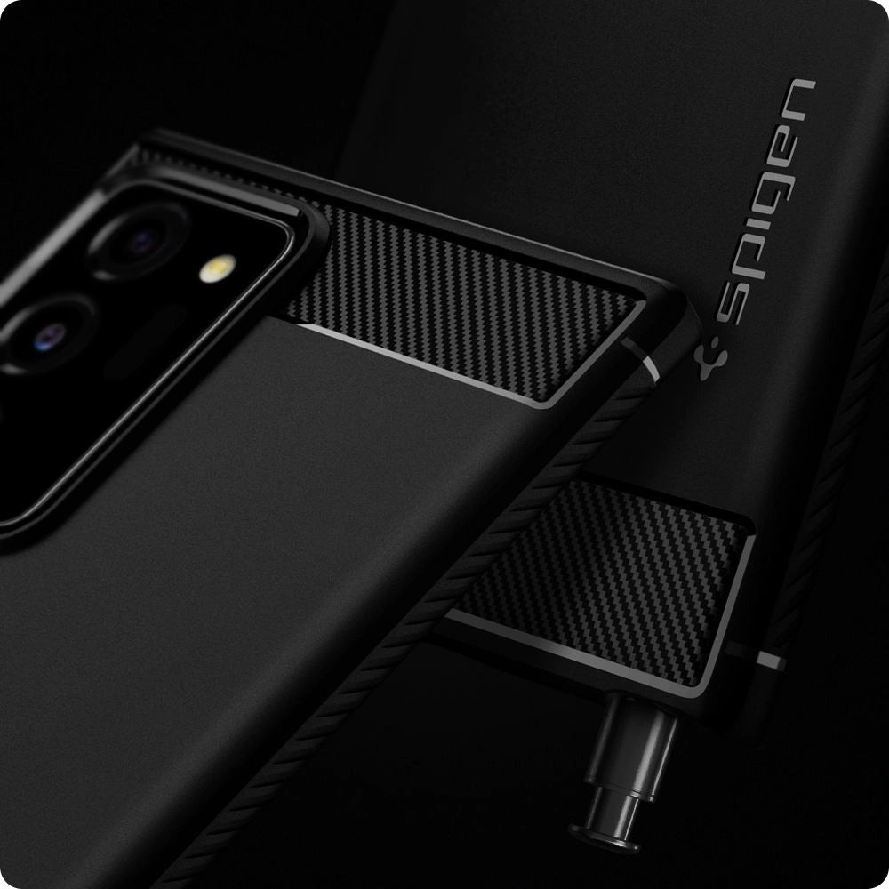 Spigen Rugged Armor Case til Samsung Galaxy Note 20 Ultra - Matte Black