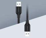 Ugreen kabel USB 2.0 kabel (mand) - USB 2.0 (mand) 0,5 m sort (US128 10308)
