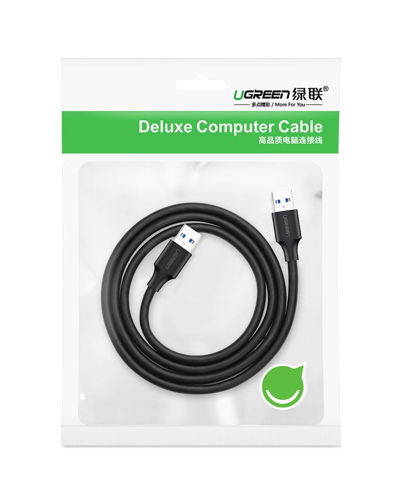 Ugreen kabel USB 2.0 kabel (mand) - USB 2.0 (mand) 1 m sort (US128 10309)