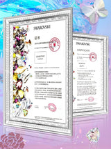 Kingxbar Lucky Series-hylster dekoreret med originale Swarovski-krystaller iPhone 12 mini gennemsigtig (Clover)