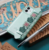 Kingxbar Sweet Series case dekoreret med originale Swarovski krystaller iPhone 12 mini sort