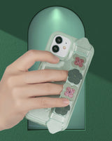 Kingxbar Sweet Series case dekoreret med originale Swarovski krystaller iPhone 12 Pro Max sort