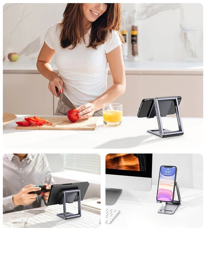 Ugreen metal aluminium foldbare telefonholder tablet grå (LP263 80708)