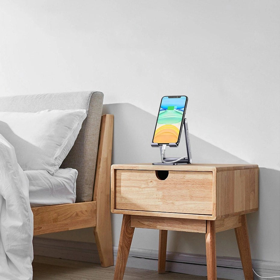 Ugreen metal aluminium foldbare telefonholder tablet grå (LP263 80708)