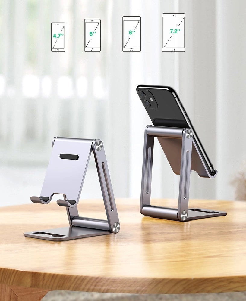 Ugreen metal aluminium foldbare telefonholder tablet grå (LP263 80708)