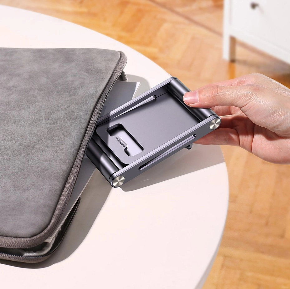 Ugreen metal aluminium foldbare telefonholder tablet grå (LP263 80708)