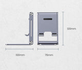 Ugreen metal aluminium foldbare telefonholder tablet grå (LP263 80708)