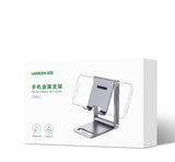 Ugreen metal aluminium foldbare telefonholder tablet grå (LP263 80708)