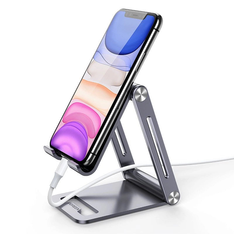 Ugreen metal aluminium foldbare telefonholder tablet grå (LP263 80708)