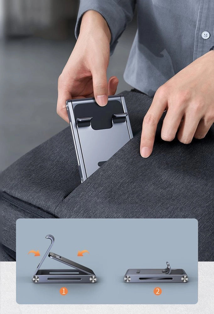 Ugreen metal aluminium foldbare telefonholder tablet grå (LP263 80708)