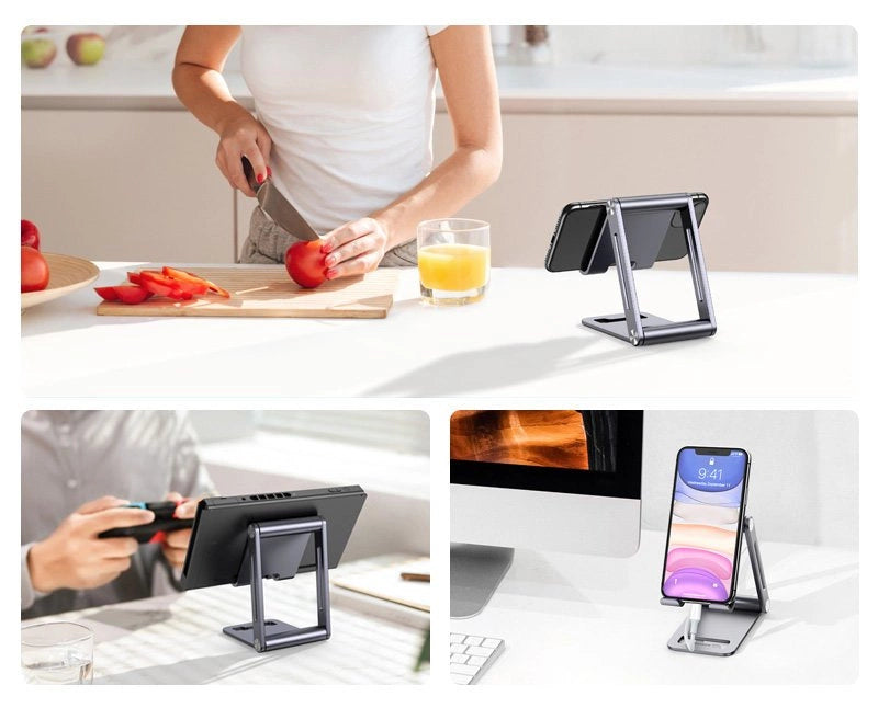 Ugreen metal aluminium foldbare telefonholder tablet grå (LP263 80708)